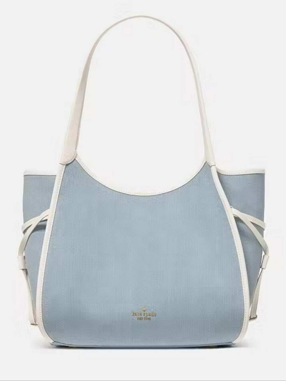 Kate Spade New York Stash Denim medium Carryall Tote Bag Denim Blue New NWT